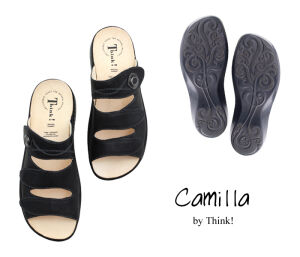Think Pantoletten schwarz Camilla schwarz-kombi 274-0000 - AML 262