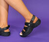 Think Sandaletten Schwarz Cambio schwarz-kombi 72-0000 - AMB 83