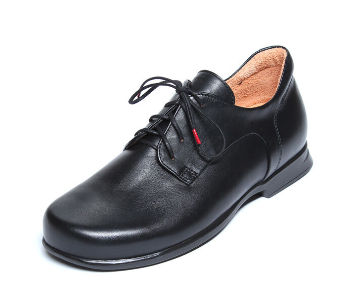 think schn&uuml;rschuhe schwarz pensa herren schwarz 282-0000 fussbett: lederbezogene wechselbare kork-latex-bettung (pflanzlich gegerbt) kalbsleder pflanzlich  gegerbt - nicht gef&auml;rbt 5 mm absatz beliebtester herren-schn&uuml;rer seit jahren