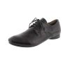 think schnürschuhe schwarz guad schwarz 85290-00 fussbett: lederbezogene wechselbare kork-latex-bettung (pflanzlich gegerbt) kalbsleder pflanzlich  gegerbt 10 mm absatz schlicht, schön und ergreifend bequem. der beliebte 4-loch-schnürer mit nahtfreier vorderpartie für bewährten laufkomfort.