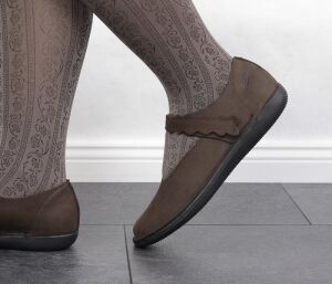 Loints Riemchen-Ballerinas Natural dark brown braun 68943-0261  - LNT 161