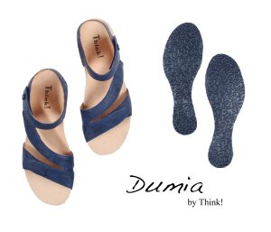 Think Sandaletten blau Dumia indigo 297-8000 - DUM 74