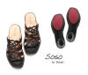 Think Pantoletten schwarz SOSO schwarz 84864-00 - SOO 189