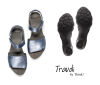 Think Sandaletten blau Traudi indigo 84867-90 - AUD 88