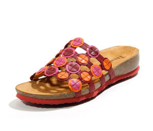 think pantoletten rot julia cherry/kombi 247-5000...