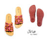 Think Pantoletten rot Julia cherry/kombi 247-5000 - JLA 149