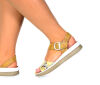 Think Sandaletten bunt Meggie safran/kombi 86441-67 - MEG 6