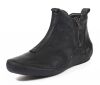 think booties schwarz kapsl schwarz 46-0000 fussbett: lederbezogene wechselbare kork-weichschaum-bettung mit besonders guter auftritt-dämpfung im ballenbereich (pflanzlich gegerbt) leder pflanzlich  gegerbt 10 mm absatz in der schalensohle pfiffig bequemer bootie mit 2 reissverschlüssen, innen zum schnellen einstieg, aussen als dekoratives element und zur weiten-regulierung