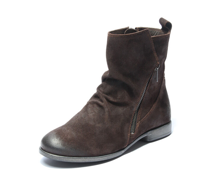 think boots braun agrat mocca 7-3000 fussbett: lederbezogene wechselbare kork-latex-bettung (pflanzlich gegerbt) leder pflanzlich  gegerbt 10 mm comfort-absatz feine knöchelbedeckende booties mit seitlichem reissverschluss und funktionaler schnürung. geben dem fuss raum und bieten eine nahtfreie vorderpartie.schafthöhe ca. 14 cm