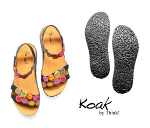 Think Sandaletten schwarz Koak schwarz/kombi 322-0000 - KOA 1