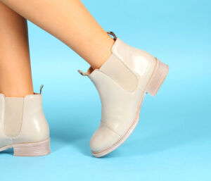 TPN 116 TenPoints Pandora 60094-470-cappuccino Booties beige - TPN 116
