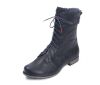 think boots blau denk navy 493-8000 lederbezogene kork-latex-bettung - vegetabil gegerbt lederfutter - vegetabil gegerbt 10 mm absatz schön schlichter funktionsboots mit durchgehender schnürung und vernähter lasche um ein verrutschen zu vermeiden. seitlicher reissverschluss sorgt für schnellen einstieg. lassen sie die 2 oberen ösen einfach ungeschnürt, es sieht entspannter aus.br>schafthöhe ca. 19 cm