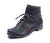think booties blau denk navy 405-8000 lederbezogene kork-latex-bettung - vegetabil gegerbt lederfutter - vegetabil gegerbt 10 mm absatz das warten hat sich gelohnt. es gibt ihn wieder: beliebter schnür-bootie mit funktionsschnürung. passt, wackelt nicht und hat luft. jedes jahr in neuen farben und ledern.schafthöhe ca. 12 cm