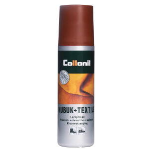 Nubuk Textile Farbpflege - mittel braun 398 - Flasche mit...