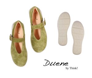Think Ballerinas grün Duene moos 592-7010 - DNE 6