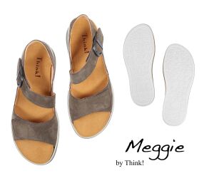 Think Sandaletten grau Meggie graphite 251-2010 - MEG 41