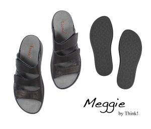 Think Pantoletten schwarz Meggie schwarz 444-0010 - MEG 45
