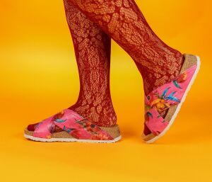 think pantoletten pink koak fuxia 537-9020 fussbett:...