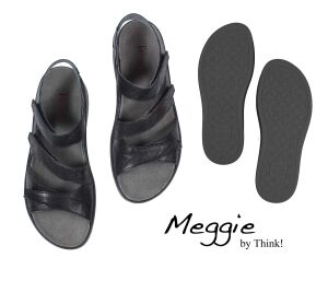 Think Sandaletten schwarz Meggie schwarz 585-0000 - MEG 47