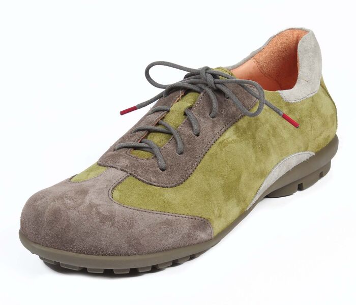 think schn&uuml;rschuhe gr&uuml;n kong graphite/kombi 389-2000 fussbett: lederbezogene wechselbare kork-latex-bettung (pflanzlich gegerbt) kalbsleder pflanzlich  gegerbt - nicht gef&auml;rbt 5 mm absatz special-editionsehr gef&auml;lliger neuer schn&uuml;rer mit fl&uuml;gelkappe f&uuml;r sportliches erscheinungsbild