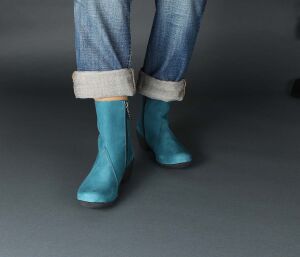 Loints Stiefeletten Muze F-1/2 turquoise petrol 33207-0540 Maasdam - LNT 1402