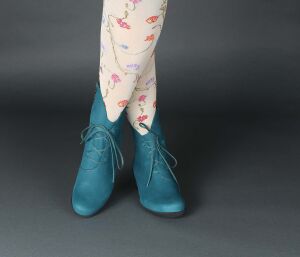 Loints Stiefeletten Muze-H turquoise petrol 42156-0540...