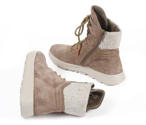 think boots beige comoda stone-kombi 626-2000 fussbett:...