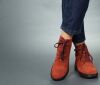 think booties rot comoda mattone-kombi 628-5010 fussbett: lederbezogene wechselbare kork-weichschaum-bettung mit besonders guter auftritt-d&auml;mpfung im ballenbereich (pflanzlich gegerbt) leder pflanzlich  gegerbt 10 mm absatz in der keilsohle die besten city-booties mit angenehmer schafth&ouml;he von ca. 10 cm und schn&uuml;rung f&uuml;r individuellen sitz. echt gut, echt bequem.