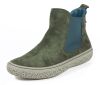 think booties gr&uuml;n tjub tanne 428-7010 fussbett: lederbezogene wechselbare kork-weichschaum-bettung mit besonders guter auftritt-d&auml;mpfung im ballenbereich (pflanzlich gegerbt) glatt-leder - vegetabil gegerbt ohne absatz leichte sportliche chelsea-booties, ganz klassisch mit 2 seitlichen gummiz&uuml;gen und anfasser am fersenabschluss. nahtfreie ballenpartie und weich gepolsterter schaftabschluss sorgen f&uuml;r wohlf&uuml;hl-momente.schafth&ouml;he ca. 12 cm