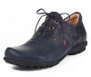 think schnürschuhe blau kong navy 142-8040 fussbett: lederbezogene wechselbare kork-latex-bettung (pflanzlich gegerbt) leder pflanzlich  gegerbt 5 mm absatz der beliebteste herren schnürer in ganz neuem leder. derb genarbtes glattleder mit grafisch gelasertem velour-leder