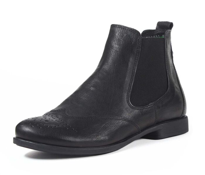 think stiefeletten schwarz agrat schwarz 31-0000 fussbett: lederbezogene wechselbare kork-latex-bettung (pflanzlich gegerbt) leder pflanzlich  gegerbt 10 mm comfort-absatz ganz toller, leichter bootie mit klassischer fl&uuml;gelkappe und 2 seitlichen gummiz&uuml;gen f&uuml;r einfachen einstieg und guten halt. sieht immer gut angezogen aus.