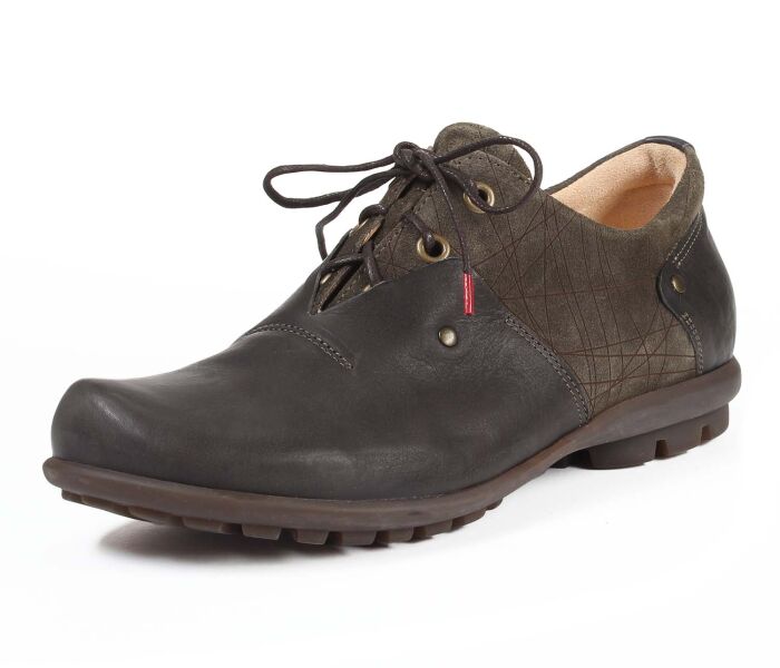 think schn&uuml;rschuhe oliv kong olive-kombi 142-7020 fussbett: lederbezogene wechselbare kork-latex-bettung (pflanzlich gegerbt) leder pflanzlich  gegerbt 5 mm absatz der beliebteste herren schn&uuml;rer in ganz neuem leder. derb genarbtes glattleder mit grafisch gelasertem velour-leder