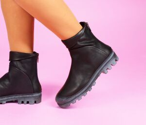 Lofina Stiefeletten schwarz 9-568 Birte gasoline-nero -...