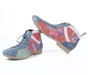 Think Schn&uuml;rschuhe bunt Guad-2 denim/kombi 618-8010 - GUD 666