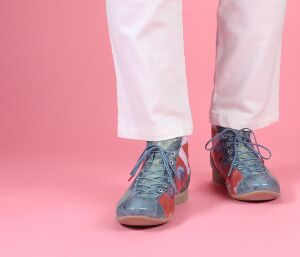Think Schn&uuml;rschuhe bunt Guad-2 denim/kombi 618-8010 - GUD 666
