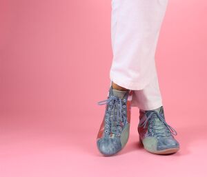 Think Schn&uuml;rschuhe bunt Guad-2 denim/kombi 618-8010 - GUD 666