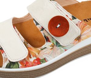 Think Pantoletten bunt Meggie ivory/kombi 355-1000 - MEG 61