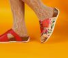 Think Pantoletten rot Mizzi flamingo/kombi 124-9040 - MZZ 381