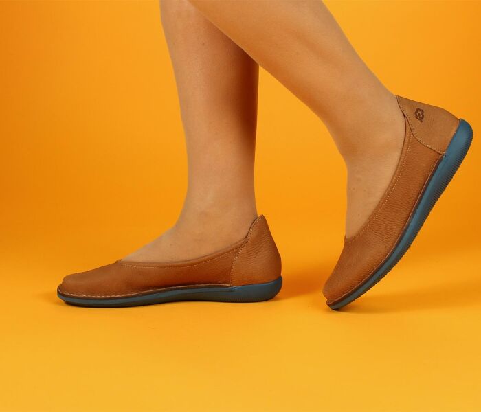 Loints Ballerinas Natural camel braun 68081-0341 Nessersluis - LNT 1533
