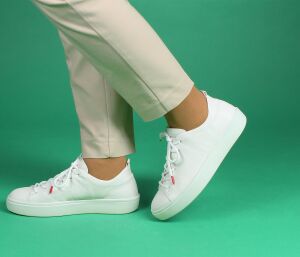Think Schn&uuml;rschuhe weiss Gring bianco 757-1000 - GRN 30