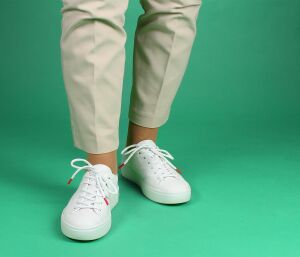 Think Schn&uuml;rschuhe weiss Gring bianco 757-1000 - GRN 30