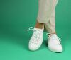 think schn&uuml;rschuhe weiss gring bianco 757-1000 fussbett: lederbezogene wechselbare kork-latex-bettung (pflanzlich gegerbt) kalbsleder pflanzlich  gegerbt - passend gef&auml;rbt ohne absatz leichter und sportiver langschn&uuml;rer mit abgesetztem vorderblatt, dadurch etwas enger im vorderfuss-bereich