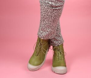 Lofina Stiefeletten gr&uuml;n 965-sabbia Birte gasoline-asparago - LOF 17