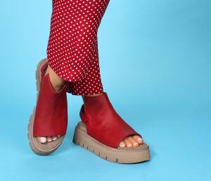 Lofina Sandaletten rot 3445 Maja gasoline-rosso - LOF 33