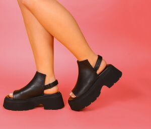 Lofina Sandaletten schwarz 3461 Isabella gasoline-nero - LOF 26