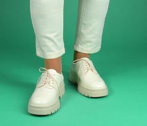 TenPoints Schnürschuhe Margaret 60349-903-vanilla beige TPN 181 - TPN 181