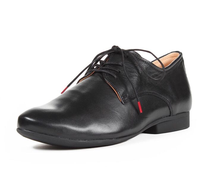 think schn&uuml;rschuhe schwarz guad-2 schwarz 412-0030 fussbett: lederbezogene wechselbare kork-latex-bettung (pflanzlich gegerbt) kalbsleder pflanzlich  gegerbt - nicht gef&auml;rbt 10 mm absatz der beliebte 4-loch-schn&uuml;rer mit nahtfreier vorderpartie f&uuml;r bew&auml;hrten laufkomfort. jetzt in der neuen guad-2 ausf&uuml;hrung ohne zehenkappe f&uuml;r noch komfortableres fussgef&uuml;hl. ergreifend schlicht und un&uuml;bertroffen passend.