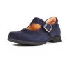 think ballerinas blau pensa damen water 265-8010 fussbett: lederbezogene wechselbare kork-latex-bettung (pflanzlich gegerbt) leder pflanzlich  gegerbt 5 mm absatz ein klassiker in neuen farben und ledern.verstellbar durch schnalle und gummizug