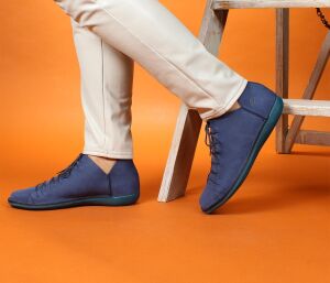 Loints Schnürschuhe Natural astral blau 68095-0395...