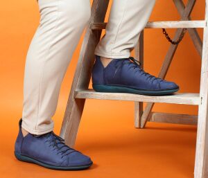 Loints Schn&uuml;rschuhe Natural astral blau 68095-0395 Nieuwvliet - LNT 1636